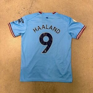 2022 Puma Erling Haaland #9 Manchester City Jersey Kit (Size L)